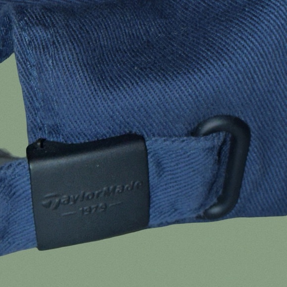 TaylorMade Navy Blue Hat Red Logo - Adjustable Snapback, Est. 1979 Vintage Style - Picture 5 of 5